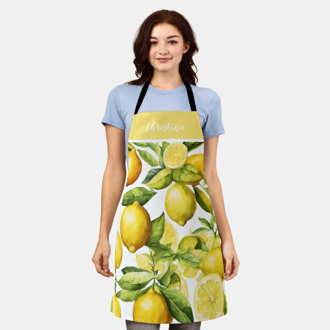 personalised women mother apron (Worn)