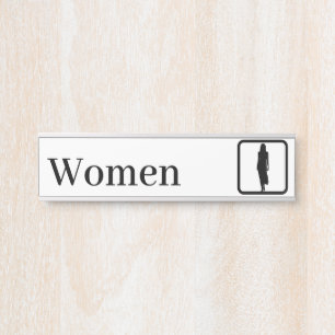 Personalised Women Restroom Signs