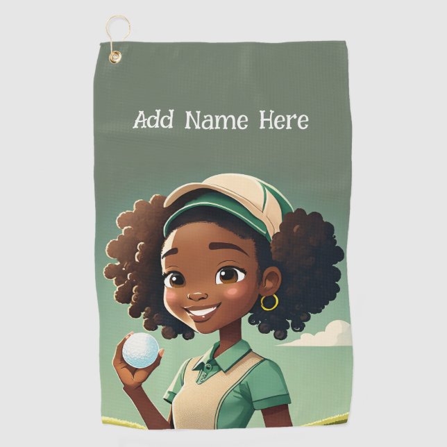 Personalised Women's Golf Towel (Front)