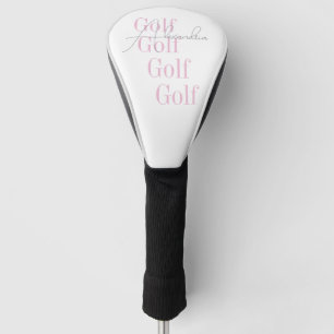 Personalised Women's Pink Golf Head Cover