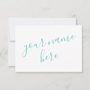 Personalised womens stationery thank you card