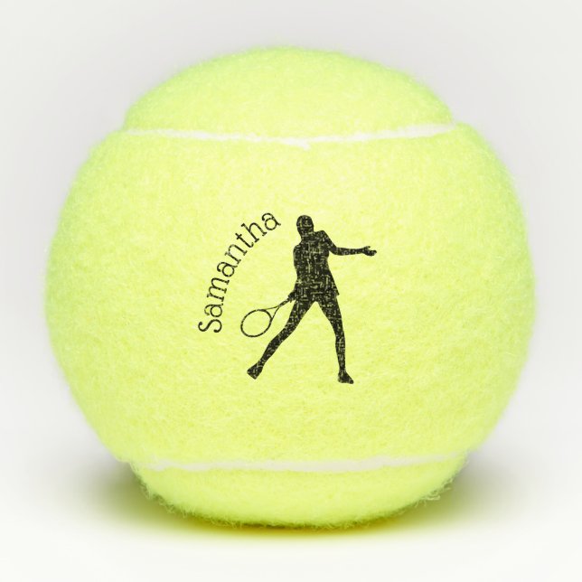 Personalised Women's Tennis Ball (Front)