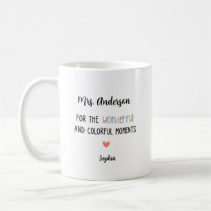 Personalised Wonderful Colourful Moments Elegant Coffee Mug