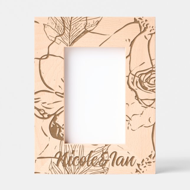 Personalised Wood Art  Etched Frames (Front)