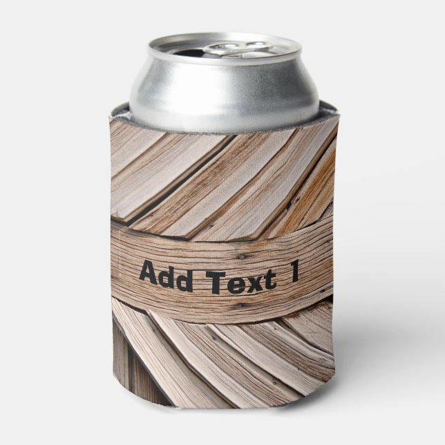 Personalised - Wooden Doors with Chain Lock Can Cooler (Can Front)