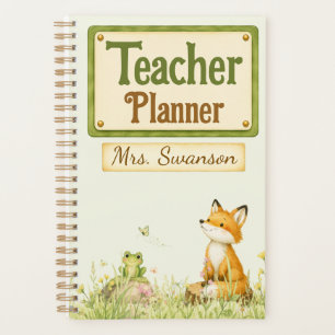 Personalised Woodland Animals Teacher Planner