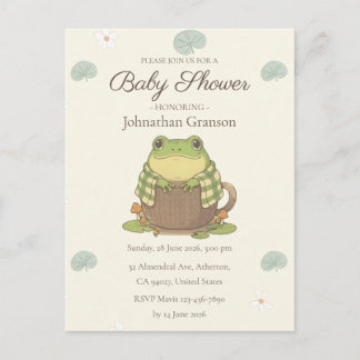 Personalised Woodland Meet Zochi Invitation Postcard
