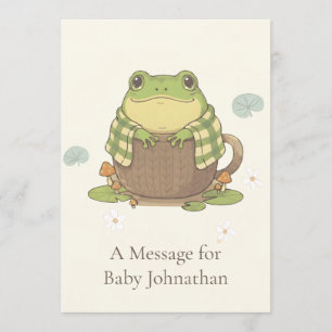 Personalised Woodland Meet Zochi Message Card