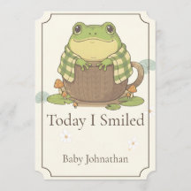 Personalised Woodland Meet Zochi Milestone Card