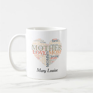 Personalised Word Cloud Mother's Day  Coffee Mug