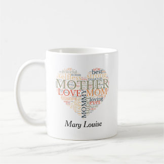 Personalised Word Cloud Mother's Day  Coffee Mug