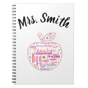 Personalised Wordart Teacher's Notebook