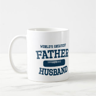 Personalised Word's Greatest Father Husband Mug
