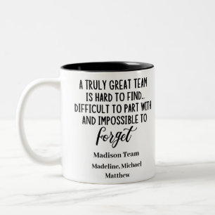 Personalised Work Colleague Leaving Present Team Two-Tone Coffee Mug