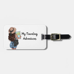 Personalised World Traveller Luggage Tag