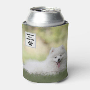 Personalised World's Best Dog Dad Custom Photo Can Cooler