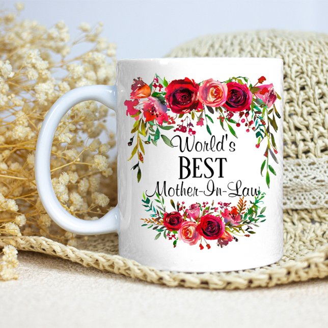 Personalised World's Best Mother-In-Law Coffee Mug (Personalized World's Best Mother-In-Law Coffee Mug)