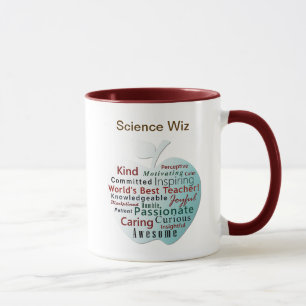 Personalised World's Best Teacher, Apple Qualities Mug