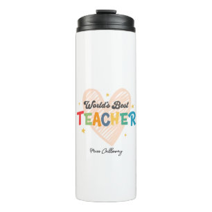 Personalised World's Best Teacher Thermal Tumbler