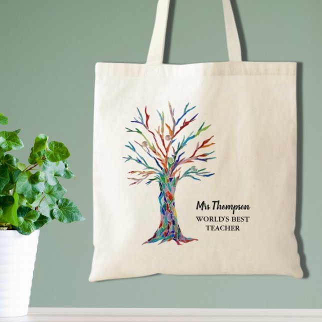 Personalised World's Best Teacher  Tote Bag (Creator Uploaded)