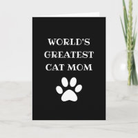 Personalised World's Greatest Cat Mum Custom Text