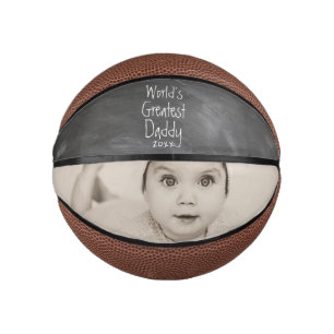 Personalised Worlds Greatest Daddy Fathers Day Mini Basketball