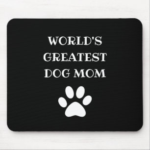 Personalised World's Greatest Dog Mum Custom Text Mouse Pad