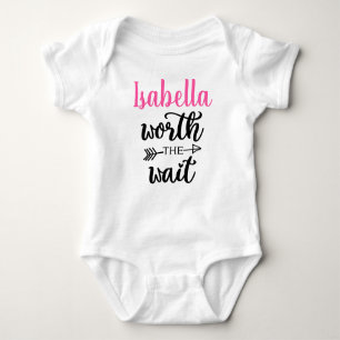 Personalised Worth The Wait Baby Bodysuit