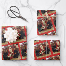 Personalised Wrapping Paper Flat Sheet Set of 3