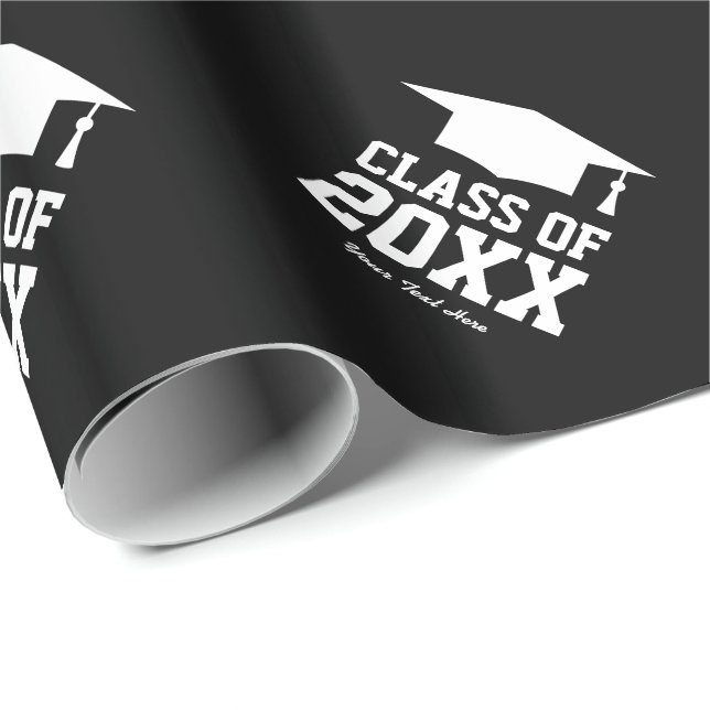 Personalised wrapping paper for graduation party (Roll Corner)