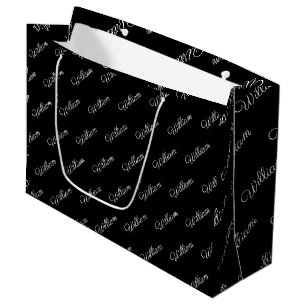 Personalised wrapping paper  large gift bag