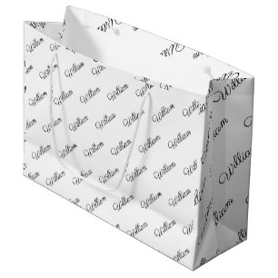 Personalised wrapping paper  large gift bag