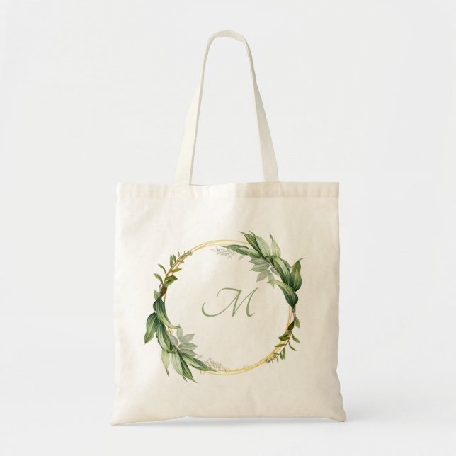 Personalised Wreath Tote Bag (Front)