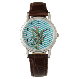Personalised Wrist Watch Boho Cacti Cactus Succule