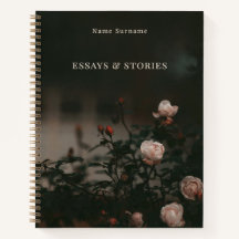 Personalised writing & moody roses (large)