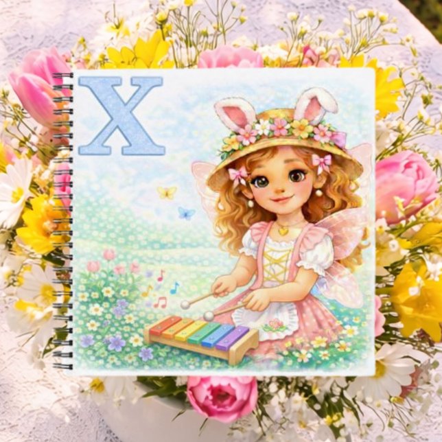 Personalised X Xylophone Gift for Girls Notebook (Creator Uploaded)