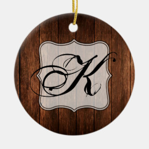 Personalised XMAS Ornament Barn Wood Country Rusti