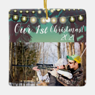 Personalised XMAS Ornament Beach Sunset Palm Tree