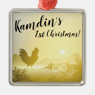 Personalised XMAS Ornament Sunny Morning Farm Coun