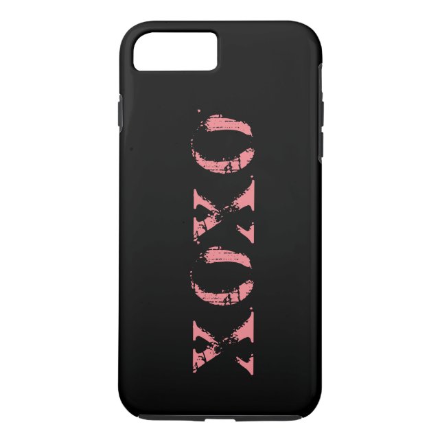 Personalised XOXO Black & Rose Gold Case-Mate iPhone Case (Back)