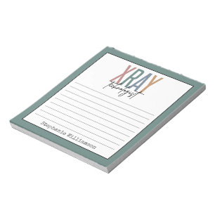 Personalised Xray Tech X-ray Technologist Notepad