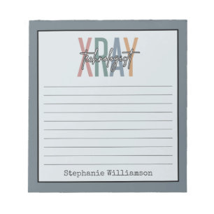 Personalised Xray Tech X-ray Technologist Notepad
