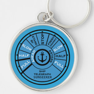 Personalised Yacht Marina Accessory Key Ring