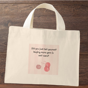 Personalised “Yarn Is Self-Care” Funny Tote Bag
