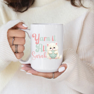 Personalised Yarn it All Coffee Mug
