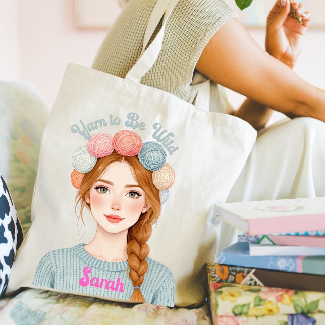 Personalised | Yarn to Be Wild Tote Bag (Yarn to Be Wild tote bag. )