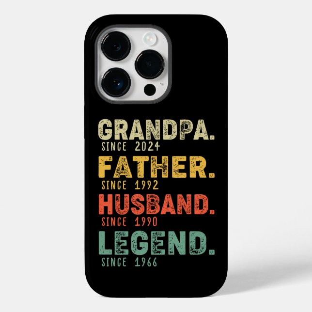 Personalised Year Grandpa Father Husband Legend Case-Mate iPhone Case (Back)