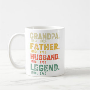 Personalised Year Grandpa Father Husband Legend Coffee Mug