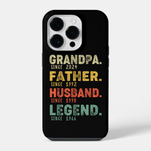 Personalised Year Grandpa Father Husband Legend iPhone 14 Pro Case