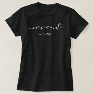Personalised Year New Aunt T-Shirt